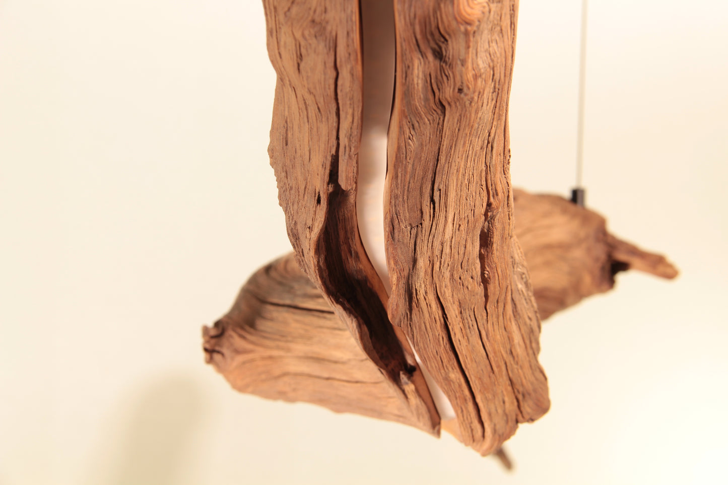 Dining table lamp - handmade unique piece - 245cm oak branch