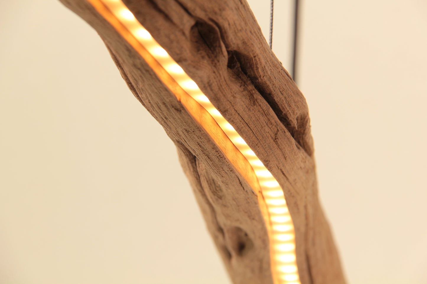 Dining table lamp - handmade unique piece - 115cm oak branch