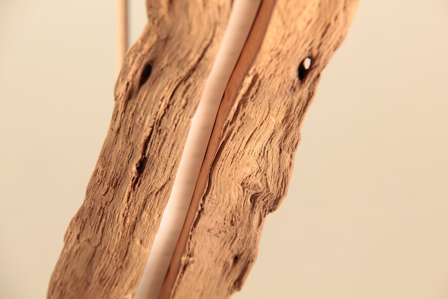 Lampe de table à manger - fait main pièce unique - 132cm poutre en chêne