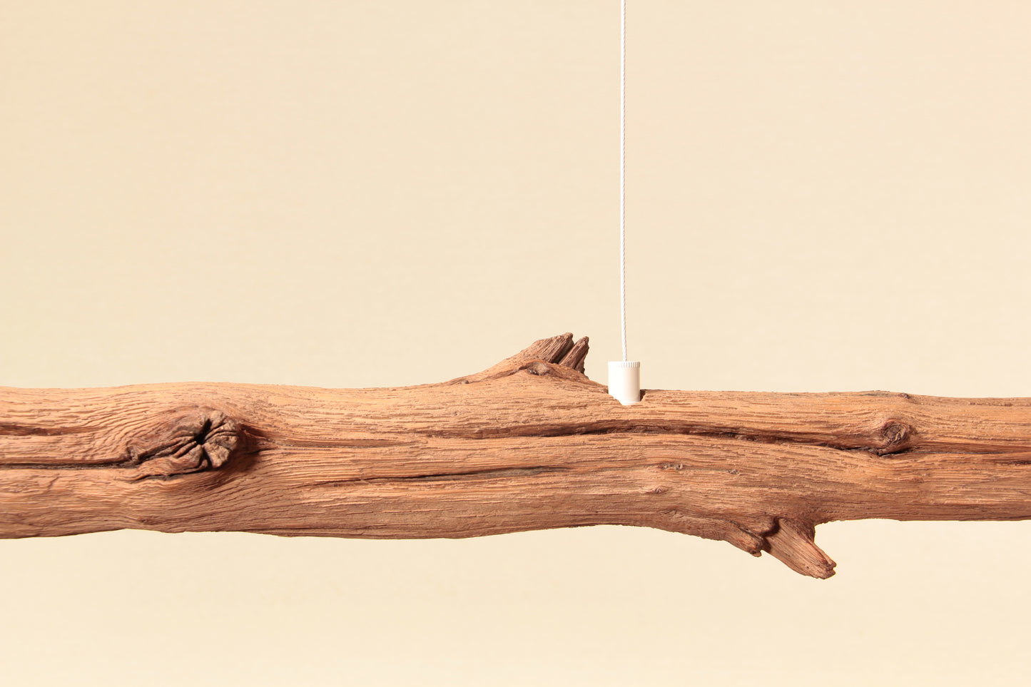 Lampe de table à manger - fait main pièce unique - 159cm branche de chêne