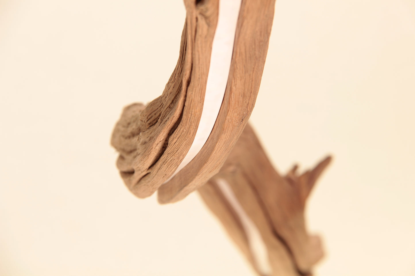 Lampada da tavolo da pranzo - pezzo unico fatto a mano - ramo di quercia di 158 cm