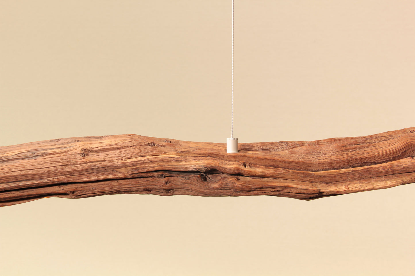 Lampe de table à manger - fait main pièce unique - 187cm branche de chêne