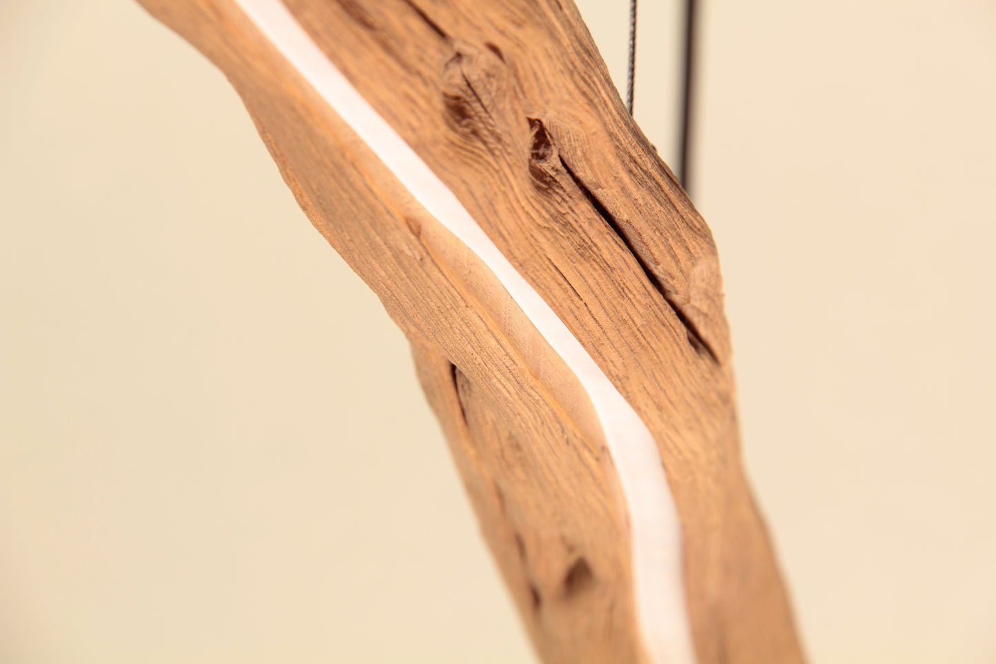 Dining table lamp - handmade unique piece - 115cm oak branch