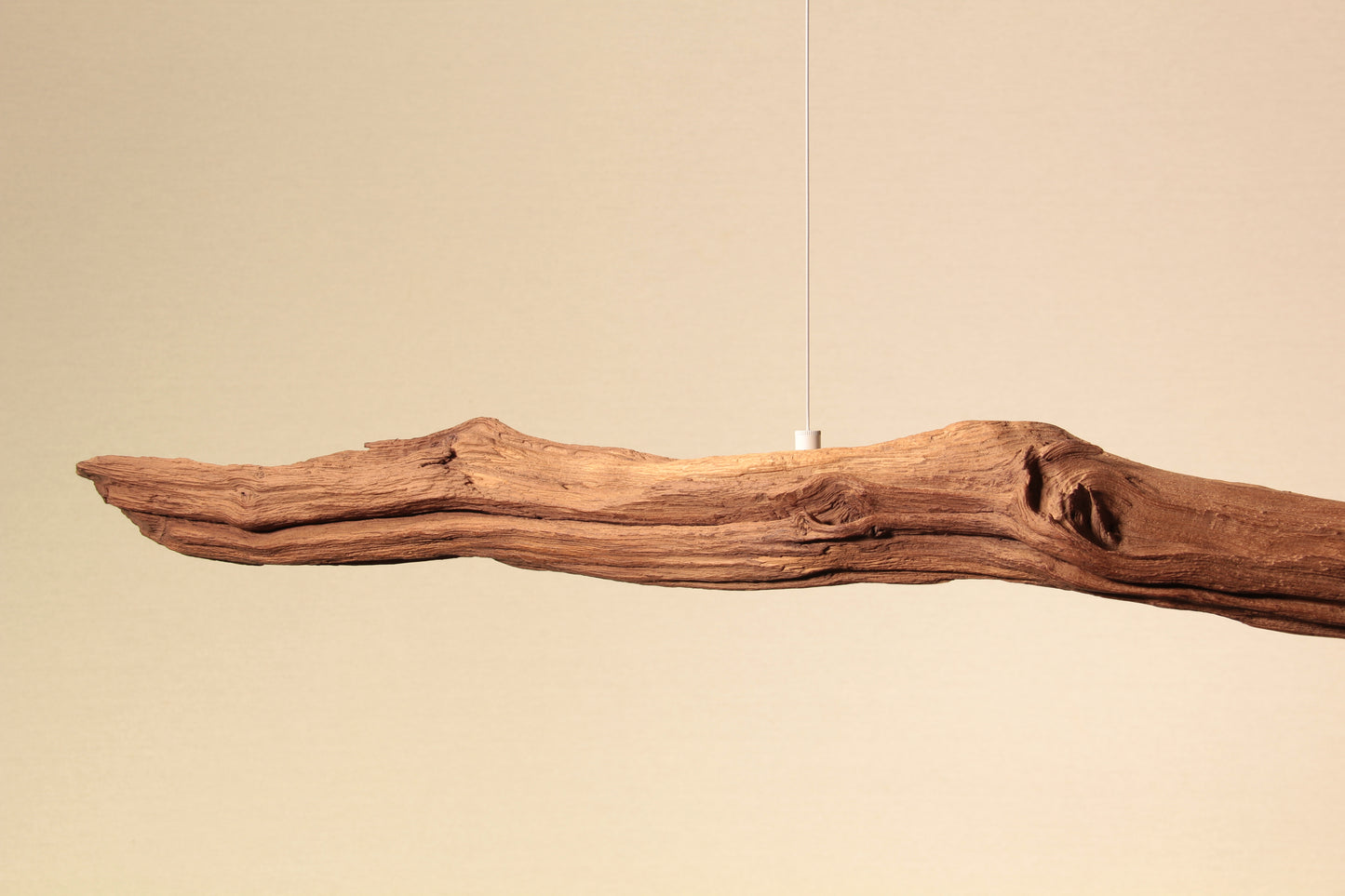 Dining table lamp - handmade unique piece - 179cm oak branch