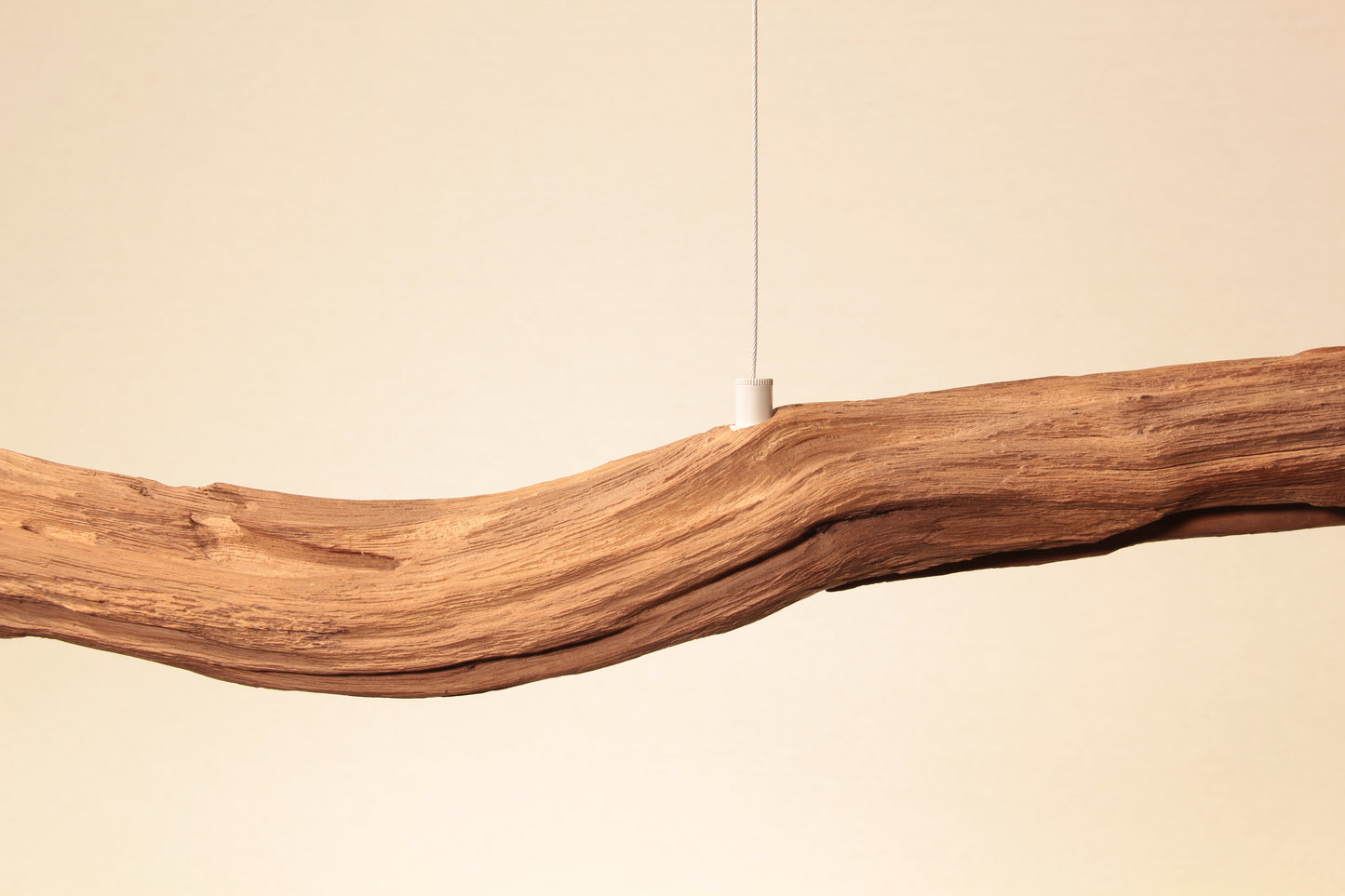 Dining table lamp - handmade unique piece - 179cm oak branch