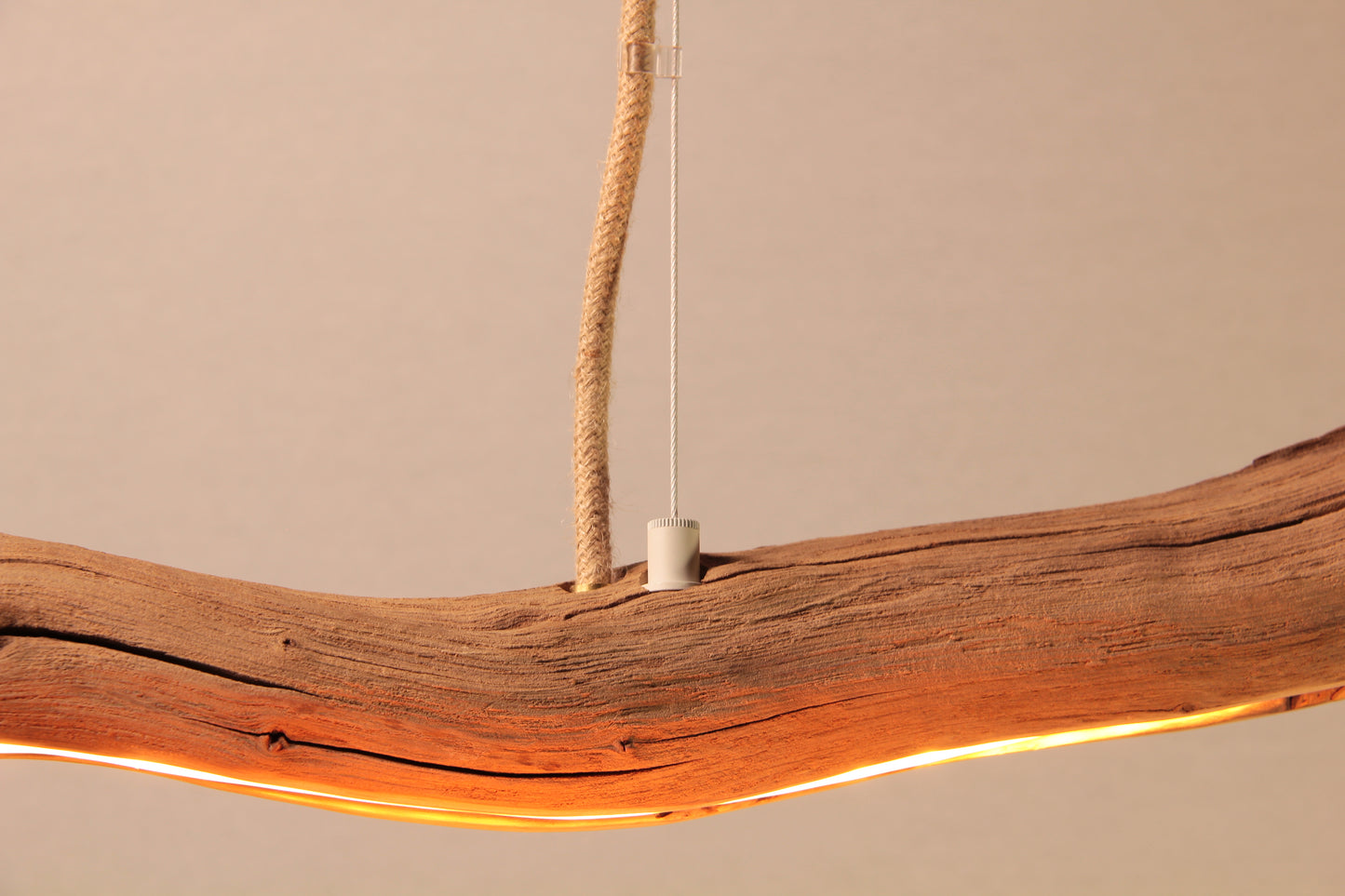 Lampe de table / bandes LED / 168 cm branche de chêne