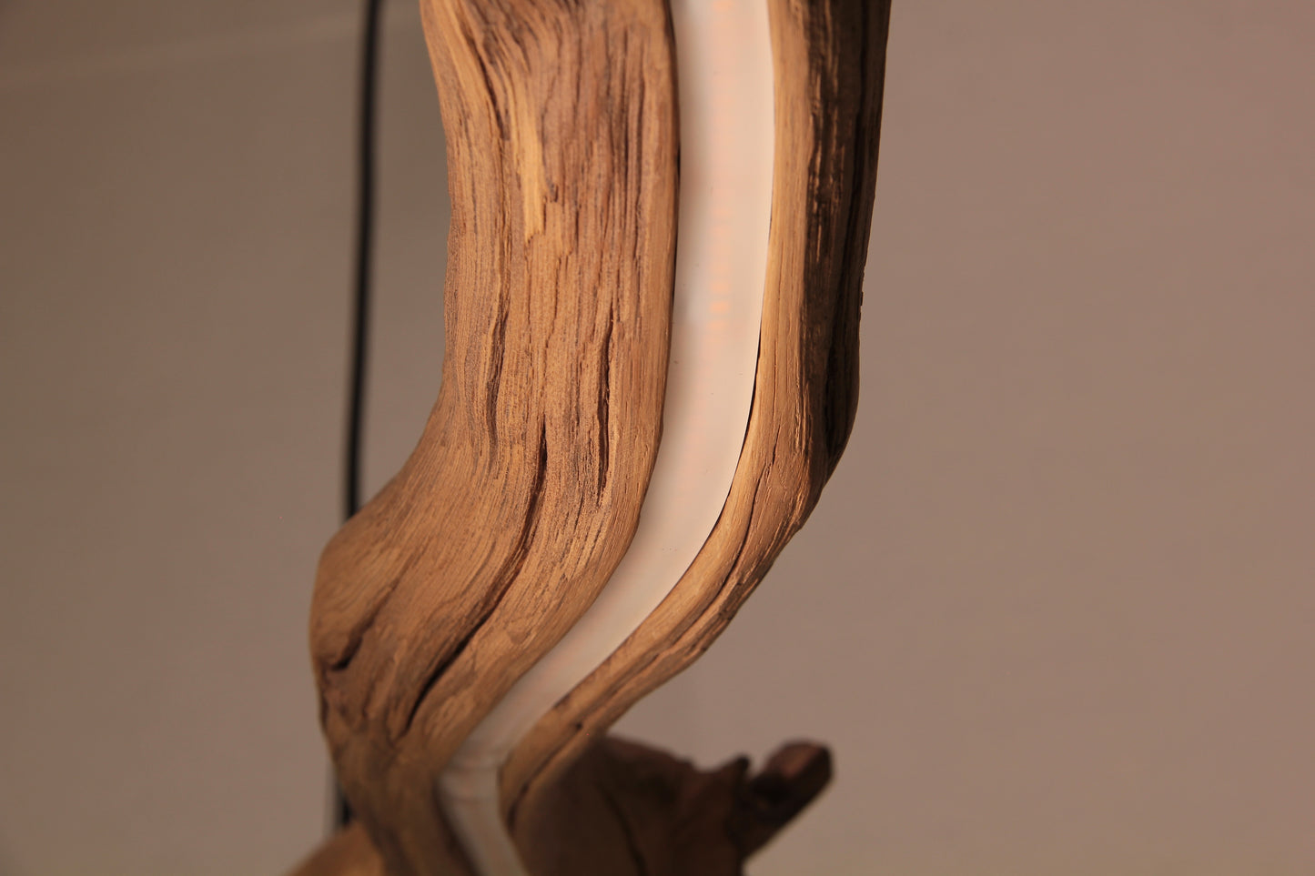 Dining table lamp / LED strip / 174 cm oak branch