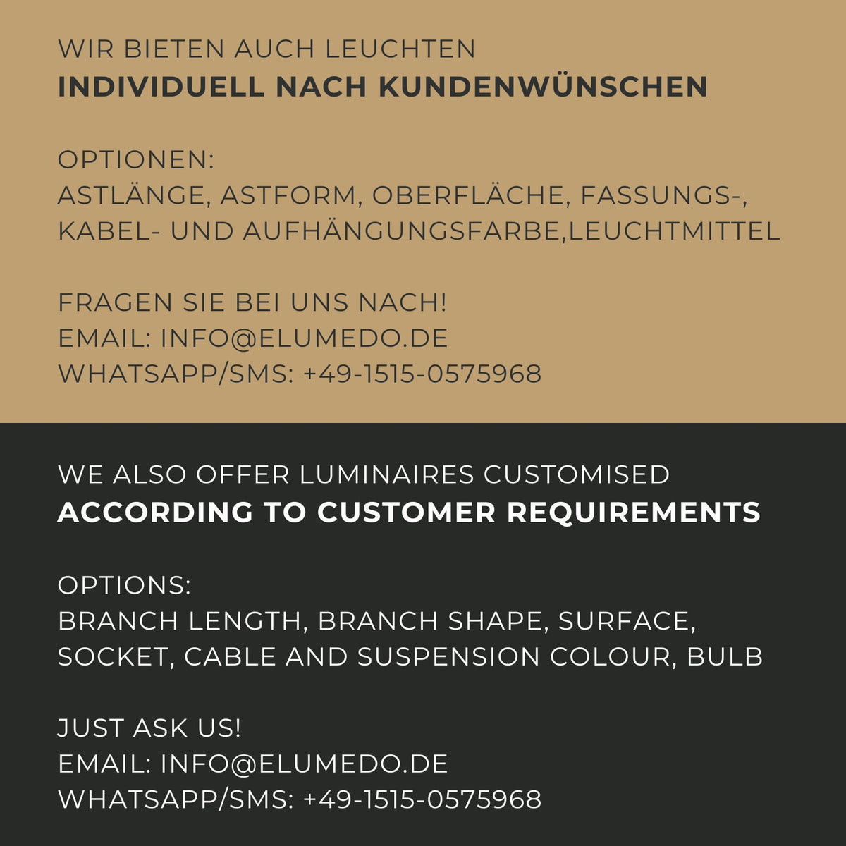 Hängelampe / 186cm langer Eichenast / Einzelstück / Holz / Ast / Pendelleuchte / Küchentisch / Deckenlampe / Esstischlampe / modern